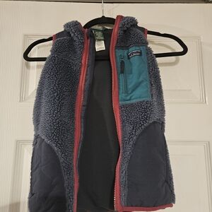 L.L. Bean Sherpa Fleece Vest Girls L